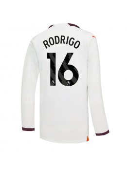 Manchester City Rodri Hernandez #16 Replika Borta Kläder 2023-24 Långärmad